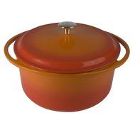 Artland La Maison Cast Iron Round Casserole Dish, 7.4-Quart, Green N11