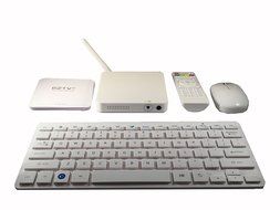 Bundle EZTV3 Quad Core Internet TV Computer Box, Streaming Media Player, with Wireless Mouse and Keyboard, Infrared...