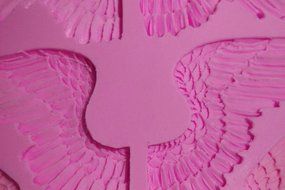 Wocuz W0701 Silicone Angle Wings Shaped Chocolate Fondant Mold Candy Mold for Cupcake Cake Decoration Gum Mould N3