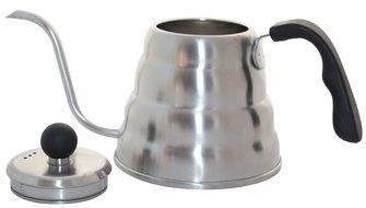 MIRA Pour Over Kettle for Coffee and Tea, Drip Pot Kettle, Goose Neck, Narrow Spout, 40 Oz., Stainless Steel N3