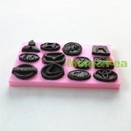 Mom&amp;pea 0624 Car Logos Shaped Silicone Mould for Fondant Cake Sugar Paste Cake Decoration 3d Cake Toppers Mold... N4