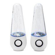 abcGoodefg Music Fountain Three Colour LED Dancing Water Stereo Speaker (Black) N4