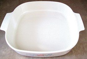 Corning Ware A-10-B Bisque Symphony 2.5 Liter Casserole with Clear Glass Dome Lid