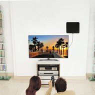 Indoor TV Antenna - ANTRobut 50 Miles Range Digital HDTV Antenna with Detachable Amplifier and Power Supply -... N9