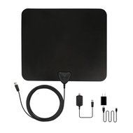 Indoor TV Antenna - ANTRobut 50 Miles Range Digital HDTV Antenna with Detachable Amplifier and Power Supply -... N11
