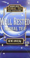 Trader Joe's Well Rested Herbal Tea No Caffeine 1.09 oz (Pack of 3) N5