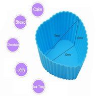 KAWAICAT 6-Pcs Reusable Silicone Baking Cups, Cupcake Liners, Muffin Cups - Non-Stick, Heat Resistant (Up to 480...