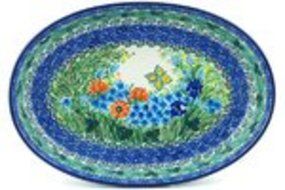 Polish Pottery Oval Baker 14-inch UNIKAT N5