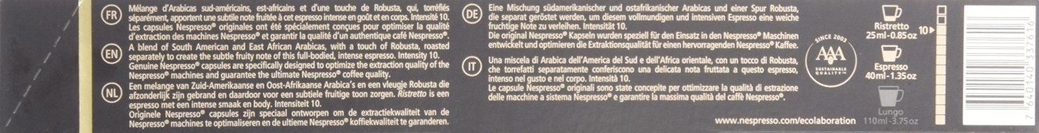 Nespresso OriginalLine: Ristretto, 50 Count N2