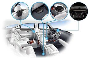 Hs Air Car Freshener, Car Air Cleaner &amp; Purifier, Lasts 8 Months! Filters Pet &amp; Smoke Odors, Warranty, Natural...