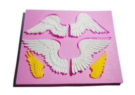 Wocuz W0701 Silicone Angle Wings Shaped Chocolate Fondant Mold Candy Mold for Cupcake Cake Decoration Gum Mould N5
