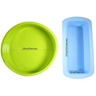 KurtzyTM 21 Piece Silicone Baking Bakeware Set- Loaf Tin, Spatula, Cake Moulds, Tools, Mat