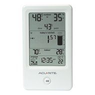 AcuRite 01089M Rain Gauge with Thermometer &amp; Humidity N2
