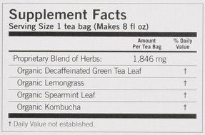 Yogi Green Tea Kombucha Decaf Tea N4