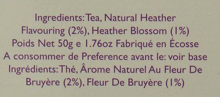 Edinburgh Tea and Coffee Company Heather Tea, 25 Count Teabags