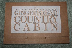 The 1996 Longaberger Pottery Gingerbread Country Cabin Mold N2