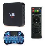 Wayer V88 Rockchip 3229 Quad Core Android 5.1 TV Box + LED Wireless Keyboard, 1.5GHZ 1GB/8GB KODI Fully Online... N6