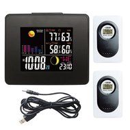 Londa Full Color LCD Wireless Weather Station with USB Charging Port and Digital Alarm Clock Weather Forecast... N9