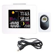 Londa Full Color LCD Wireless Weather Station with USB Charging Port and Digital Alarm Clock Weather Forecast... N10