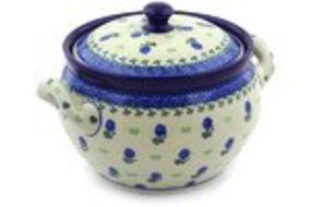 Polmedia Polish Pottery 55 oz Stoneware Tureen H9525E Hand Painted from Ceramika Artystyczna in Boleslawiec Poland... N2