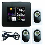 Londa Full Color LCD Wireless Weather Station with USB Charging Port and Digital Alarm Clock Weather Forecast... N11