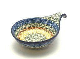 Polish Pottery Spoon/Ladle Rest - Autumn