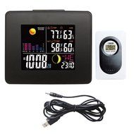 Londa Full Color LCD Wireless Weather Station with USB Charging Port and Digital Alarm Clock Weather Forecast... N12