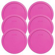 Pyrex 7402-PC Round 6/7 Cup Storage Lid for Glass Bowls (2, Pink) N2