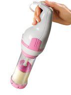 Nostalgia Electrics CDP200PINK Electric Cookie Press, White/Pink