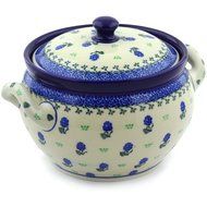 Polmedia Polish Pottery 55 oz Stoneware Tureen H9525E Hand Painted from Ceramika Artystyczna in Boleslawiec Poland... N3