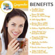 Organic Gunpowder Green Tea: 3-Time Award Winning Loose Leaf Tea &ndash; Hand-Rolled, Fair-Trade, Young And Tender Organic... N6