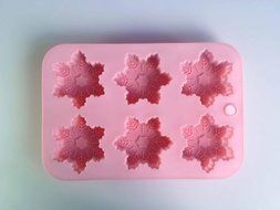 Snowflake Shaped Silicone Cake Chocolate Baking Mold Tools Muffin Candy Jelly Fondant Cake Mold Baking Pan DIY