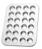 Kitchen, Dining &amp; Bar Heavy-Duty Gauge Tin Mini Muffin Cupcake Pan 24 Cup