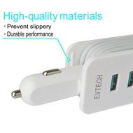 Protable Car Air Purifier,Evtech Car Ionic Air Freshener Removes Cigarette Smoke, Bacteria, Odor Smell with 2.1A... N9
