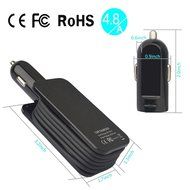 Protable Car Air Purifier,Evtech Car Ionic Air Freshener Removes Cigarette Smoke, Bacteria, Odor Smell with 2.1A... N14