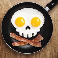 Teanfa Silicone Skull Egg Frying Mold Breakfast Pancake Mould N5