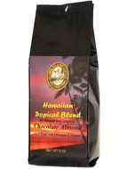 Chocolate Almond Flavored, Kona Hawaiian Coffee Blend, 8 Oz, Ground N18