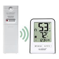 La Crosse Technology 308-1409WT-CBP Wireless Temperature Station with Time,White, N3