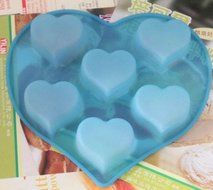 Eco-Friendly Silicone Heart Shape Cake Pudding Mold Ice Cube Tray Mold Chocolate Handmade Soap Maker Bar Drink...