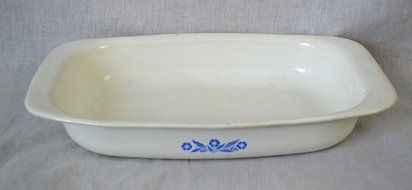 Corningware Vintage Cornflower Blue Large Open Roaster P-21 N2