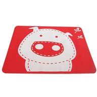 Kuke Kitchen Food Grade Non-toxic Silicone Carton Pig Pattern Table Mat (Green)
