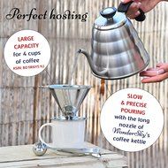 Pour Over Coffee and Tea Kettle1.2L with Thermometer-304 Stainless Steel-Pouring Gooseneck for Barista or Home... N6
