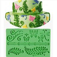 Silicone Fondant Mould Lace Mat , KOOTIPS Rose Silicone Lace Fondant Mat Mould Cake Decorating Baking Mold Sugar...