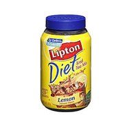 Lipton Diet Lemon Iced Tea Mix - 5.9 oz. jar, 6 jars per case