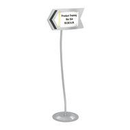 Safco Products 4174GR Customizable Rectangular Sign, Gray