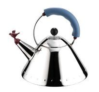 Alessi Michael Graves Kettle with Bird Whistle, Blue Handle by Alessi