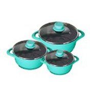 Wonderchef Ceramide Casserole Set, Set of 6, Aqua Marine