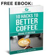 POUR OVER Coffee Kettle 1.2L - Stop Burning Your Beans - THERMOMETER Built-in by Coffee Gator - For Perfect Hand... N2