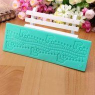 Sweet Heart Lace Mold Silicone Cake Decorating Mould N6