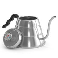 POUR OVER Coffee Kettle 1.2L - Stop Burning Your Beans - THERMOMETER Built-in by Coffee Gator - For Perfect Hand... N4